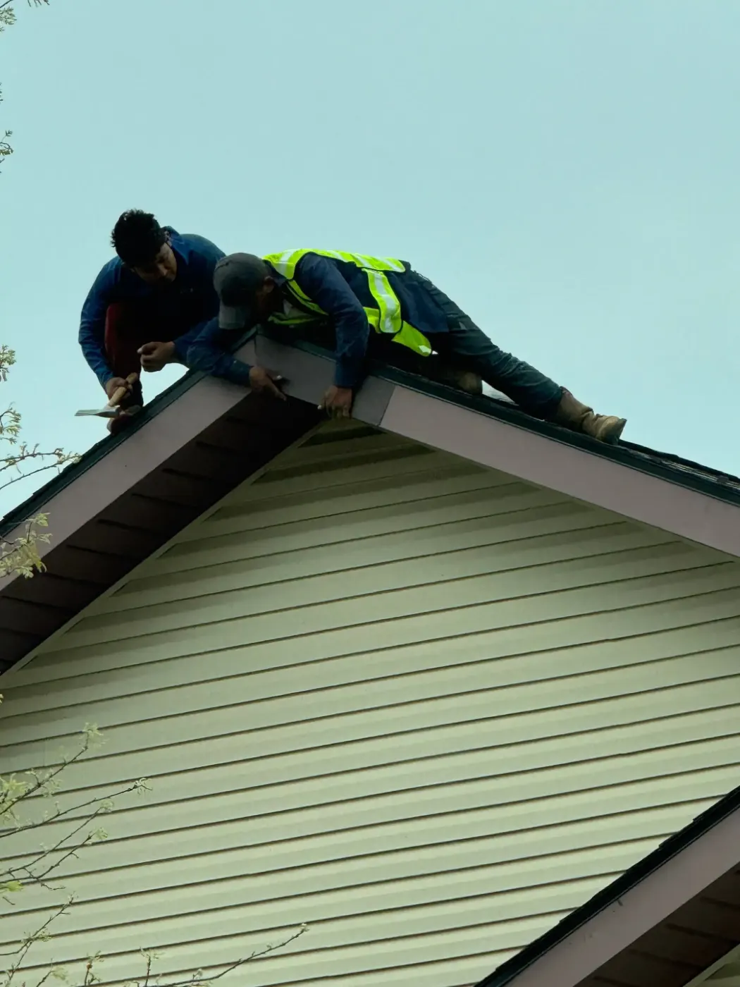 Tarping and dry-in on a Dunkirk commercial roof