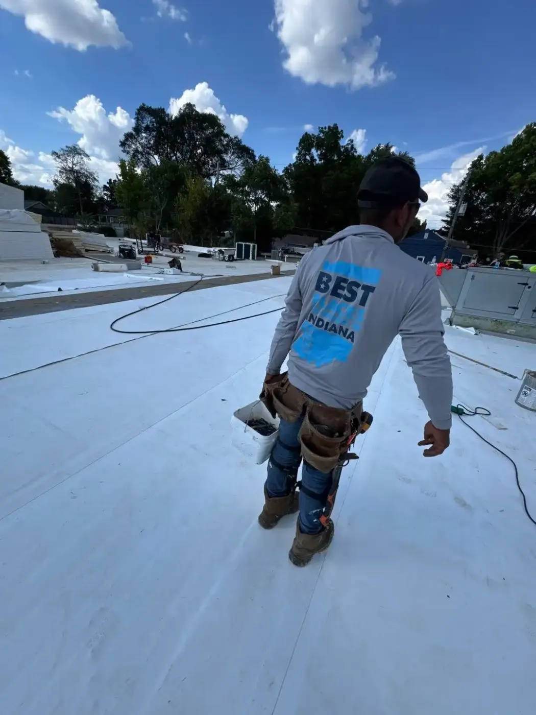 Commercial roofing by Dunkirk Commercial Roofing near Richmond, IN